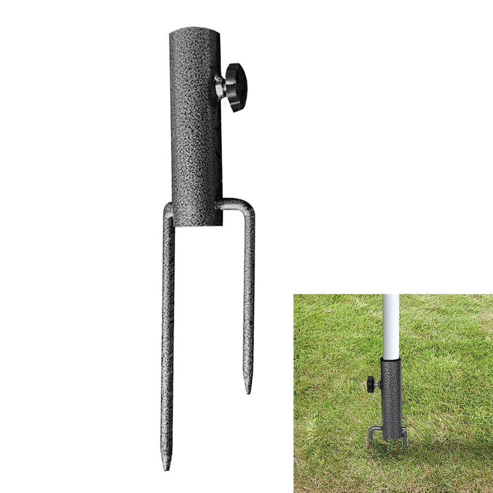 Details about   Heavy Duty Plastic Adjustable Beach Umbrella Anchor Stand Spike Auger Holder 12" 