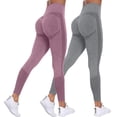 thumbnail image 2 of Celsior Compression Leggings 3D 3D Anti Cellulite Leggings for Women Lightweight Slim Fit Pants Smile Contour Activewear Tights Resistance Band Leggings High Waisted Skin-Friendly Light yellow M, 2 of 9