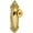 Lifetime Brass, variant on Grandeur 807448 Grande Victorian Solid Brass Rose Passage Door Knob Set - Nickel