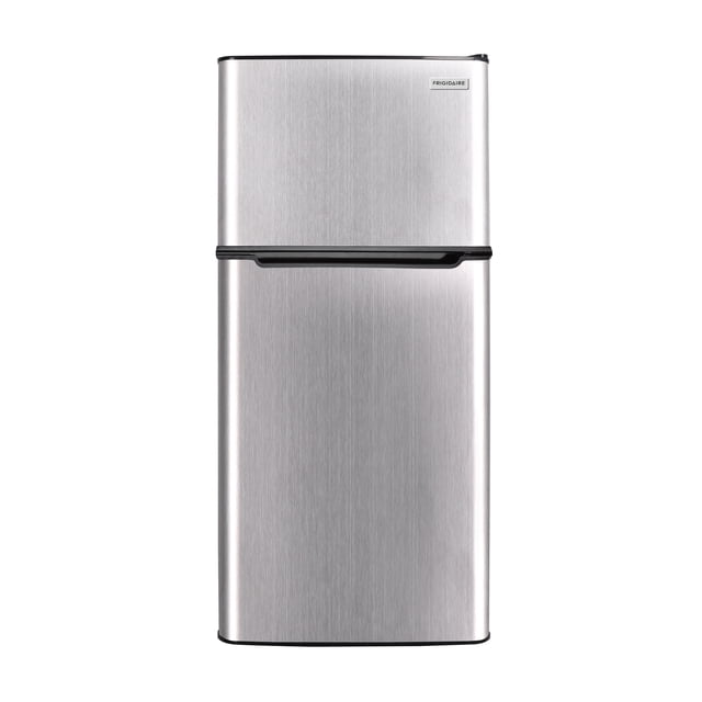 Frigidaire 4.5 Cu. ft. Compact Retro Refrigerator with Freezer Compartment, Platinum Mini Fridge for Bedroom, Dorm, Office, Apartment