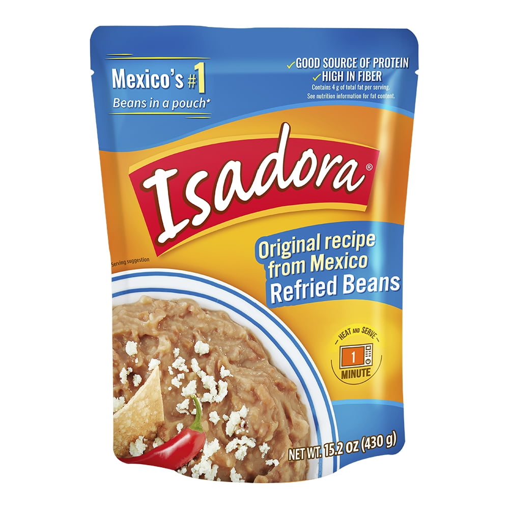 (8 pack) Isadora Original Recipe Refried Beans 15.2 Oz