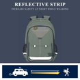 thumbnail image 5 of FORMRS Unisex School Backpack 17" Student Travel Bag with Laptop Compartment, Light Green Martini, 5 of 7