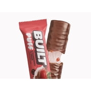 BUILT Bar Puff Protein Snack Bars, 15g Protein, Strawberries N Cream, Gluten Free, 12 Pack