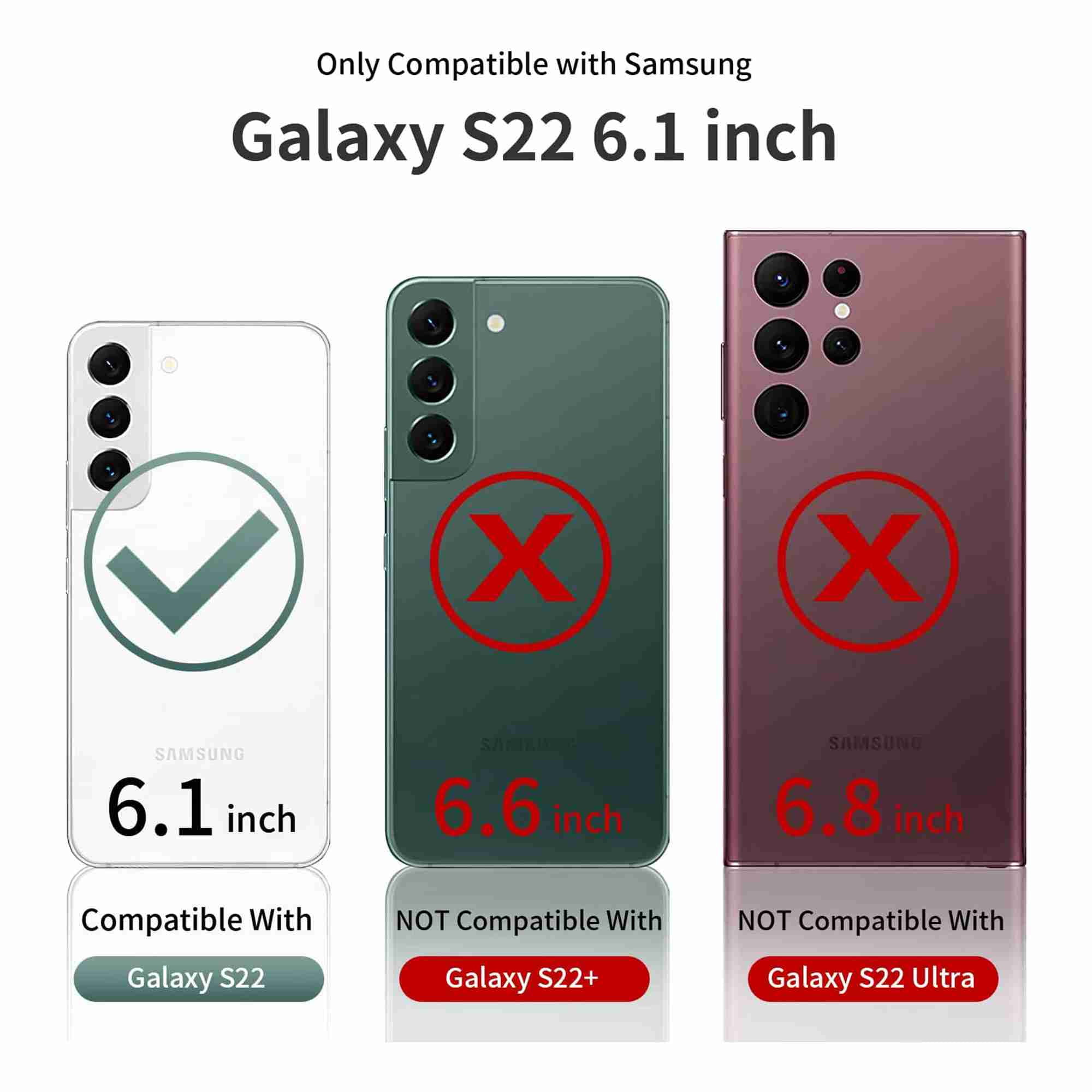 Dteck for Samsung Galaxy S22 5G Case, Shockproof Cute Luxury Love Heart Plating Phone Case Full Camera Protection Raised Reinforced Corners Cover, Purple