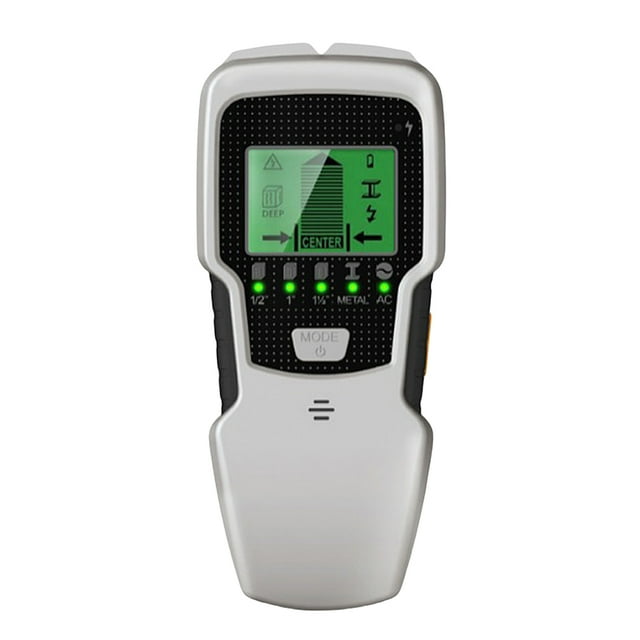 Sensor buscador de vigas 5 en 1 LCD retroiluminado de pared para borde central de cable de CA de metal de madera