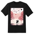 thumbnail image 2 of Plus Size Shirt for Women Black Tops for Women Short Sleeves Shirt for Women Valentine's Day T Shirt Oversized Shirt for Women S, 2 of 5