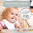 thumbnail image 2 of Baby Self-Feeding Silicone Suction Plate – Grip Dish, Food-Grade Suction Plate for Weaning Babies, BPA-Free, Microwave, Dishwasher & Oven Safe (Gray), 2 of 5