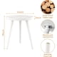 thumbnail image 5 of Mesa auxiliar Apicizon redonda blanca 38 cm x 45 cm madera, 5 of 9