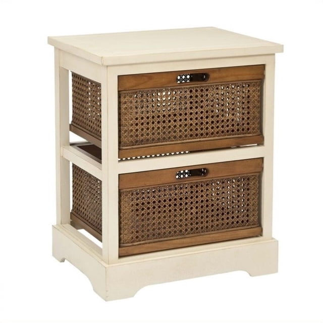 Safavieh Saule 2 Tiroirs Armoire de Rangement en Blanc