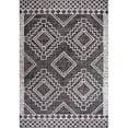 thumbnail image 3 of JONATHAN Y SANTA MONICA 5 x 8 Area Rug, Marokko Diamond Tribal Medallion - Black/Ivory, SMB127F-5, 3 of 8