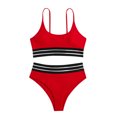 thumbnail image 4 of B91xZ Ensembles de Bikini Triangle pour Femmes Hauts Triangle à Licou Ensembles de Bikini à Ficelles, Rouge S, 4 of 4