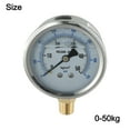 thumbnail image 2 of Pour YN-60 Manomètre Résistant aux Tremblements Manomètre à Huile Manomètre Hydraulique 0-70KG, 2 of 9