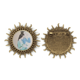 thumbnail image 1 of Pin de gancho de metal vintage Unbranded con forma de sol pintura China 4.5 cm, 1 of 3