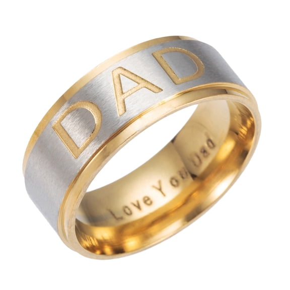 KDSJSXW Love Ring Retro Ring Women's Men's And Women's Ring Cartoon Cute Jewelry Ring Costume Jewelry for Women Spinelli Ring Love Ring(Gold,8)