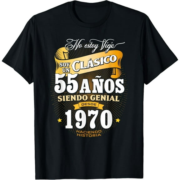 55th Birthday gift for Men in Spanish Regalo cumpleanos 55 T-Shirt