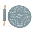 thumbnail image 1 of Rolling Pin Pastry Baking Mat, Non Stick Safe And Sanitary Pot Rolling Pin Strong Practicality Rolling Pin Kneading Pad For Kitchen Restaurant School Use, 1 of 8