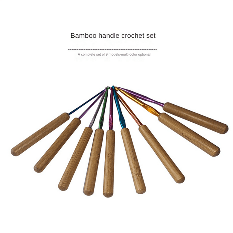 Coopay Bamboo Crochet Hooks Comfort Grip, 6.7 Crochet Kit Longer