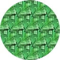 thumbnail image 1 of Ahgly Company Machine Washable Indoor Round Transitional Forest Green Area Rugs, 3' Round, 1 of 7