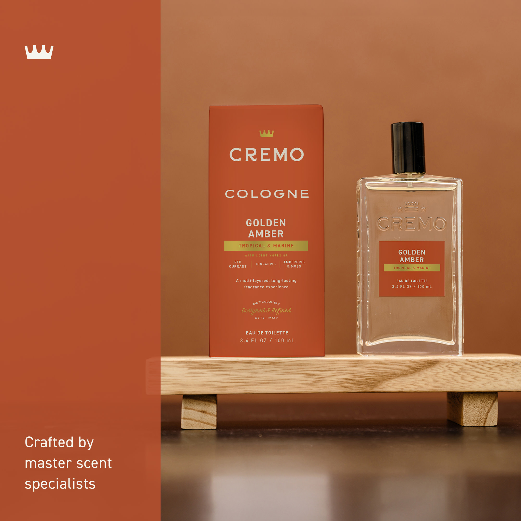 Cremo Golden Amber Spray Cologne, 3.4 fl oz photo 3