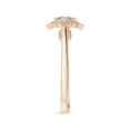 thumbnail image 3 of ANGARA Natural Style Cushion Diamond Filigree Engagement Ring in 14K Rose Gold for Women (Size-4mm| Color-K| Clarity-I3) | April Birthstone, Anniversary, Jewelry Gift for Women | Natural Diamond Ring, 3 of 8