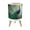Color 2, variant on Small Trash Can with Lid Peacock Flowing Tail Feathers Blossom Branch Vintage Teal 1.8 Gallon Dog Proof Trash Can Round Garbage Can Waste Bin Wastebasket for Bathroom Bedroom Living Room
