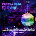 thumbnail image 4 of Rotating Disco Ball Motor Light with Remote Control, 18 LEDs, Compatible with 12 16 20 24 Inch Mirror Ball Spinner (Not Included), 4 of 5