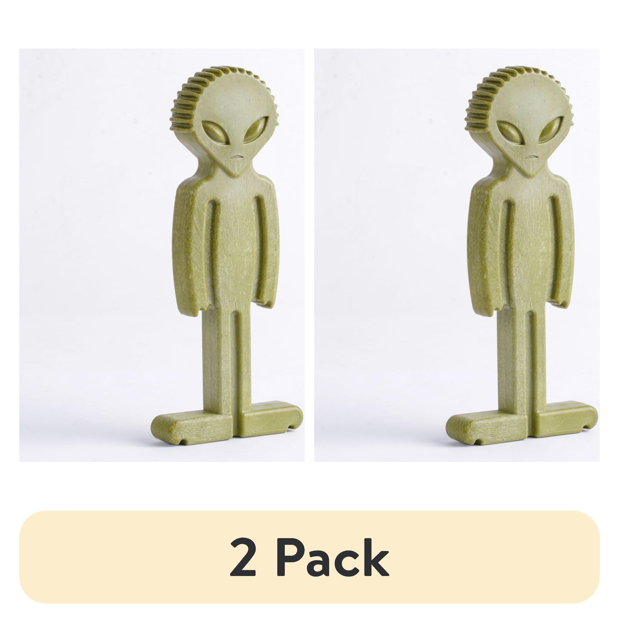 (2 pack) BULLIBONE Large Alien Bone Dental Chews Dog Toy