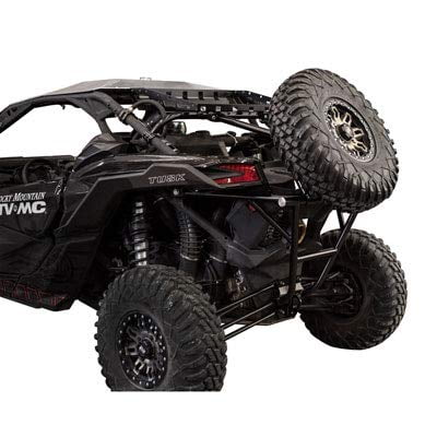 Tusk UTV Rear Bumper, Cargo Rack, and Spare Tire Carrier For CAN-AM Maverick X3 Turbo 64 Inch 2018-2020