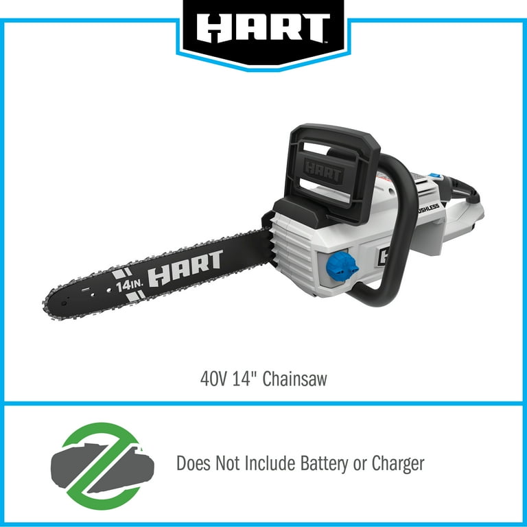 HART 40 Volt Cordless Chainsaw Battery Not Included Walmart