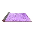 thumbnail image 2 of Ahgly Company Indoor Round Abstract Purple Contemporary Area Rugs, 6' Round, 2 of 4