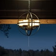 thumbnail image 3 of Sunjoy Sphere Outdoor Battery Powered Four-Light LED Chandelier, 3 of 8