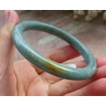 thumbnail image 3 of Certified Green Yellow Burma Natural A JADE Jadeite Bangle Bracelet 60mm 587507 TN, 3 of 10