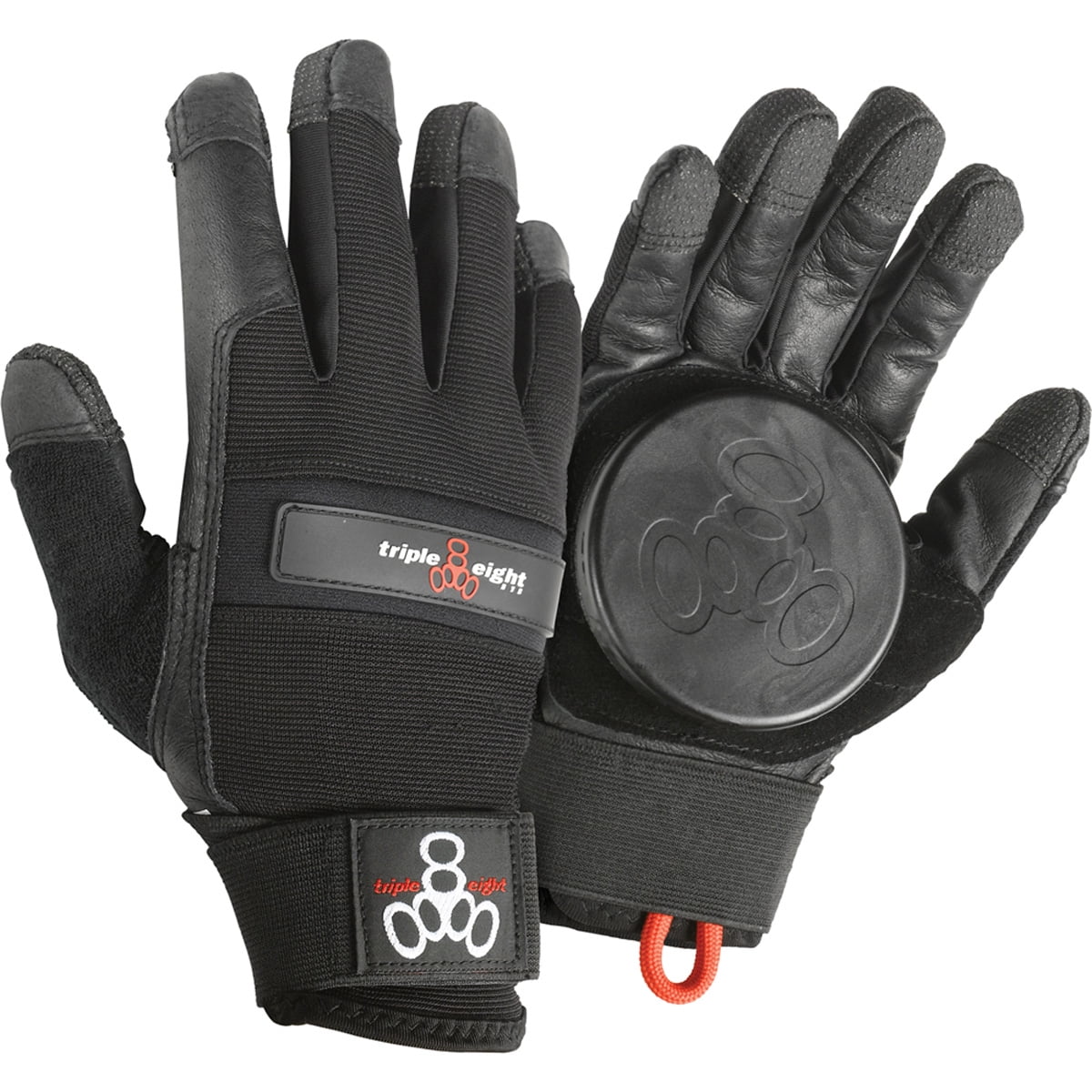 Triple Eight Longboard Downhill Slide Gloves (Black L/XL)