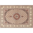 thumbnail image 1 of Ahgly Company Indoor Rectangle Traditional Deep Peach Orange Medallion Area Rugs, 5' x 8', 1 of 6
