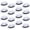 White, variant on 16 count Fedora Style Hat Bulk Men 1920s Gangster Short Brim Panama Cap Women Party Costume, Circumference 60 cm(Black)