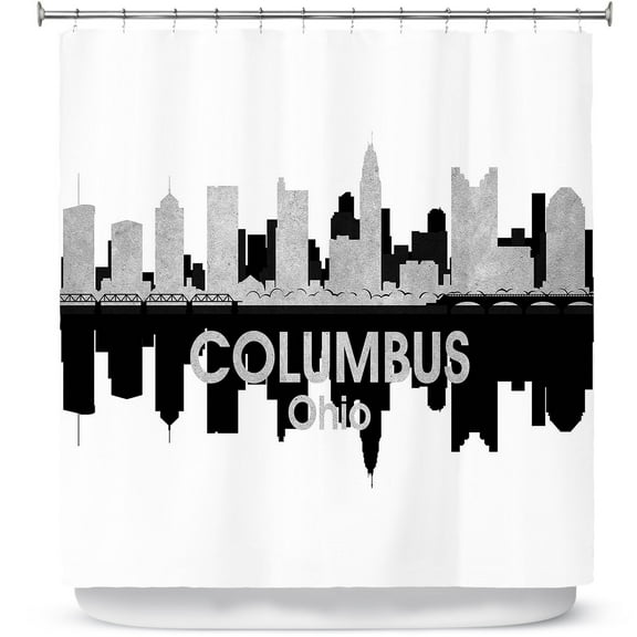 Shower Curtains 70" x 84" from DiaNoche Designs by Angelina Vick - City IV Columbus Ohio