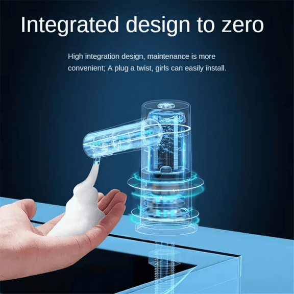 New Arrivals Countertop Sink Faucet Soap Dispenser Infrared Induction Automatic Bathroom Dispensers Liquid Silver
