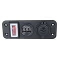 thumbnail image 2 of Adaptador de cargador de coche 5V 2.1A +1A Toma de corriente de coche a prueba de agua para iPad Smart Phone Likrtyny Accesorios para autos y motos, 2 of 4