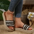 thumbnail image 6 of Slippers for Women Beach Fashion Boho Platforms Heel Open Toe Slip-On Summer Causal Dressy Daily Shoes for Women, 6 of 9