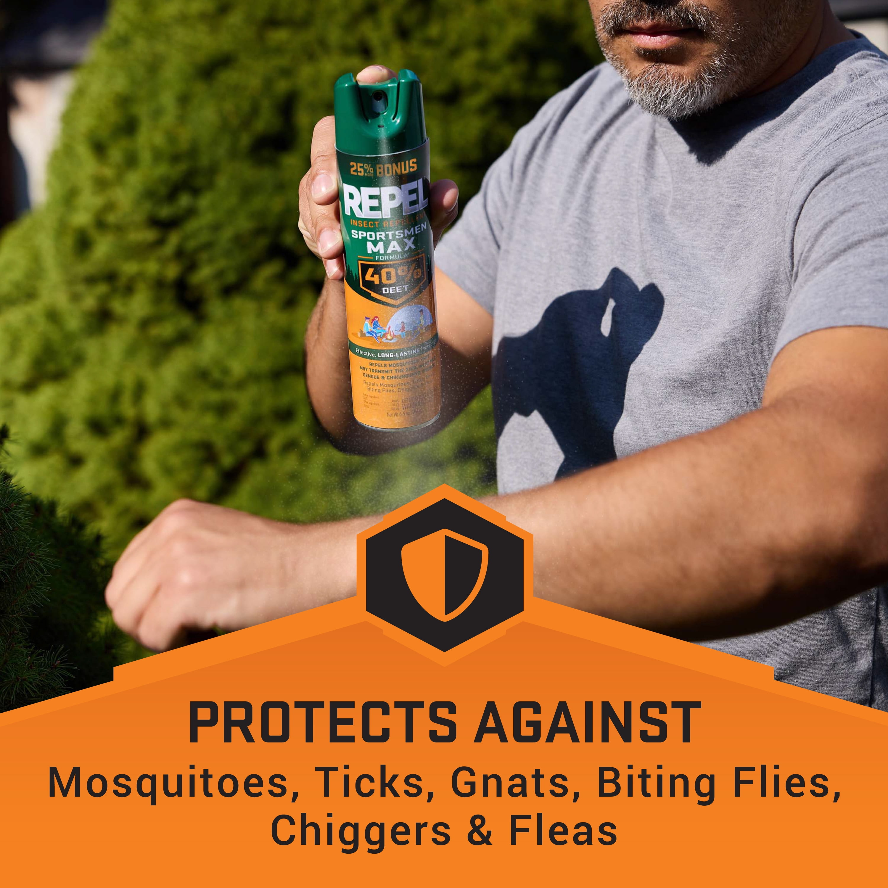 (2 pack) Repel Sportsmen Max Formula Insect and Mosquito Repellent, Bug Spray with 40% DEET, 2 Pack