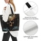 thumbnail image 3 of Balery Vintage Ornate Skull Bolsa Tote Estilo Estético con Cremalleras, Bolsa de Hombro, Bolsa de Compras Grande y Plegable, 3 of 8