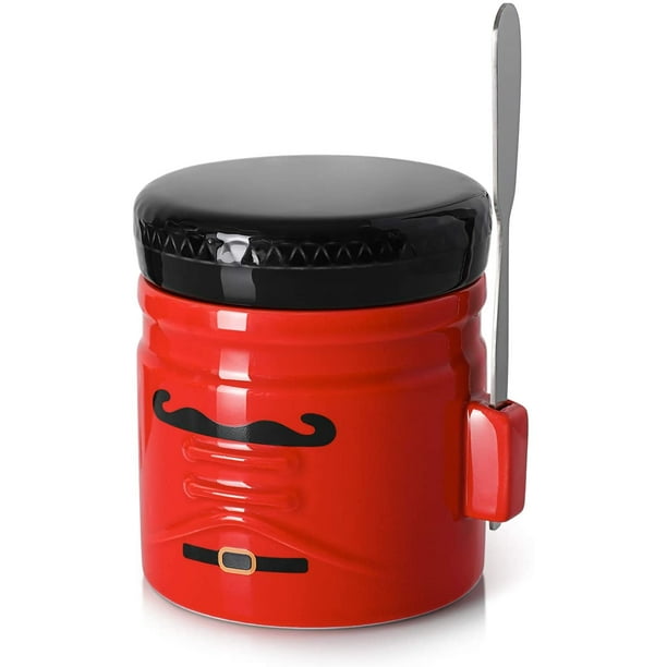 DOWAN Butter Crock, Butter Keeper Crock with Steel Knife, Keep Butter