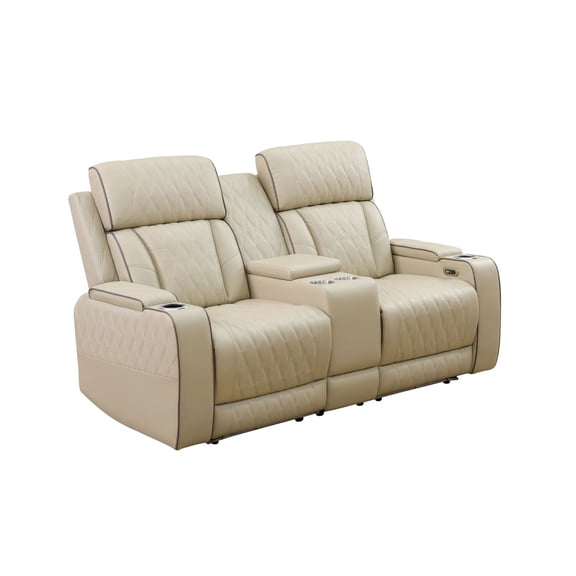 Lifestyle Furnitures Max Power Recliner Living Room Loveseat with LED for Living Room, Dormitory, Guest House, Playroom, Airbnb,Apartment