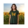 thumbnail image 1 of Blusa con Estampado de Mariposa y Girasoles – Diseño Único y Significativo Color Verde Oliva Talla Grande Marca Emil SaEs, 1 of 4