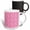 Multicolor, variant on 3drose, Pink Abstract Geometrical Dot Pattern Background Design, 11oz Two-tone Green Mug