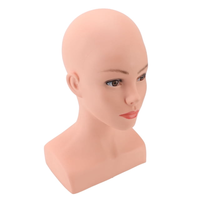 Cabeza De Maniquí Femenina, Cabeza De Maquillaje Femenina Cómoda De PVC Y Plástico Realista Con Hombro Para Exhibición De Anteojos