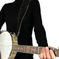 thumbnail image 5 of Perri's Leathers Ltd. - Suede Banjo Strap with Metal Hooks - Soft Sheepskin Fur Pad - Adjustable Strap from 44.5" to 53" - Black (P25SHBJ-6695), 5 of 7