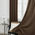 thumbnail image 4 of Deconovo Rod Pocket Blackout Curtains Thermal Insulated Solid Window Curtains for Living, 2 Panels, 42 x 72 inch, Brown, 4 of 7