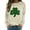Beige, variant on St Patty's Day Shirt Women 2025 Casual Plus Size Long Sleeve Irish Clover Shirts Funny Saint Patrick's Tunic Tops