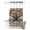 Brown Turquoise, variant on No Hook Shower Curtain, Texas Star Vintage Shower Curtains for Bathroom with See Through Top Window, Berry Burnt Orange Brown Wooden Waterproof & Washable Bath Curtain Stand Up Stall 36"x72"